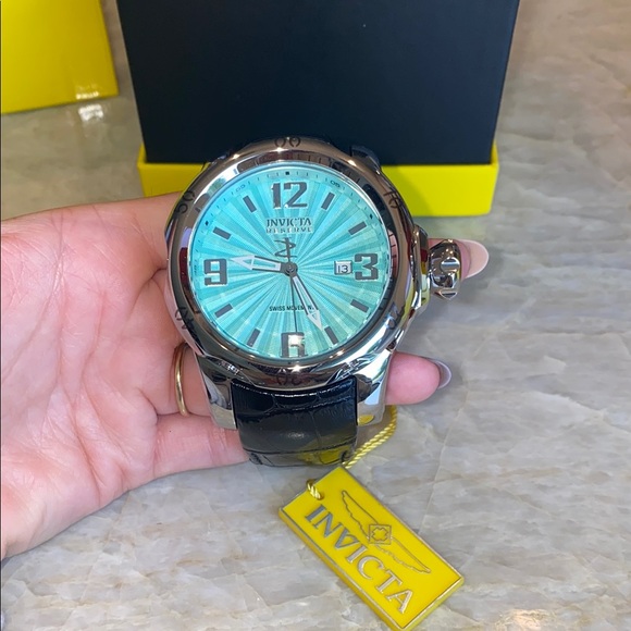 Invicta Men's Silver and Blue Watch - Picture 1 of 4
